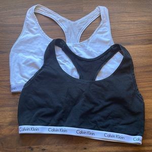 Calvin Klein racer back sports bra set